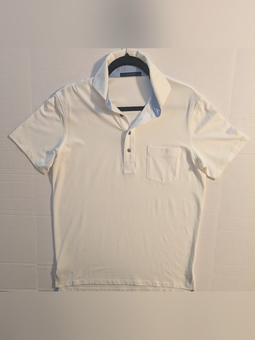 Greyson Men's White Short-Sleeve Polo with Chest Pocket- Sm (NWOT)
